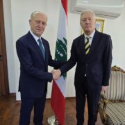 التقى وزير الخارجية والمغتربين يوسف رجي النائب اللواء اشرف ريفي