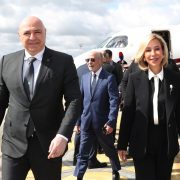 رئيس الجمهورية واللبنانية الاولى وصلا الى روما  للمشاركة في تشييع البابا الراحل فرنسيس