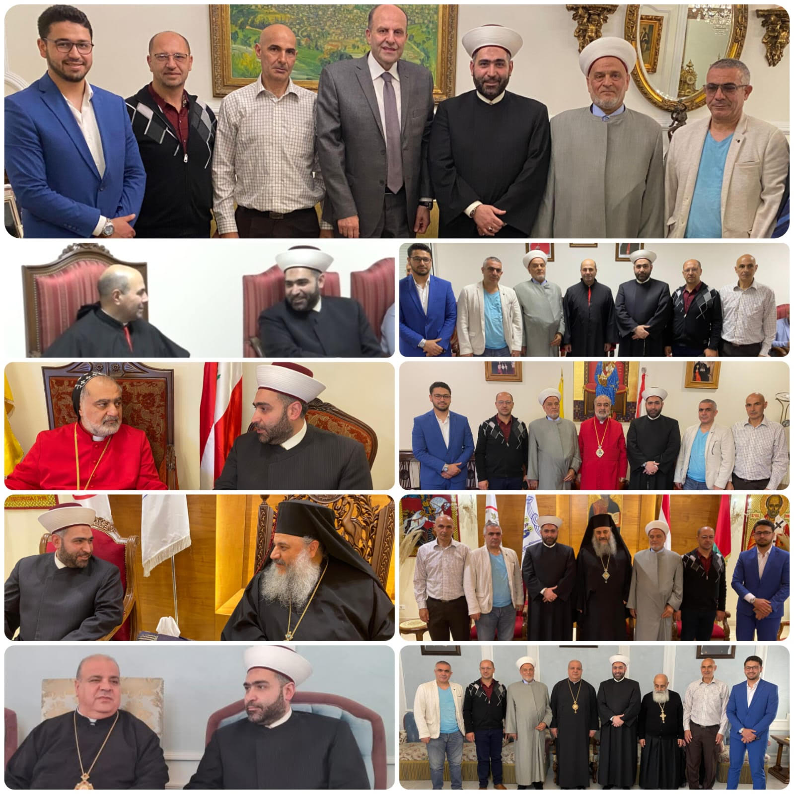 وفد من جمعية قولنا والعمل برئاسة الشيخ الدكتور القطان جال على المطارنة في زحلة والنائب سليم عون وفد من جمعية قولنا والعمل برئاسة الشيخ الدكتور القطان جال على المطارنة في زحلة والنائب سليم عون