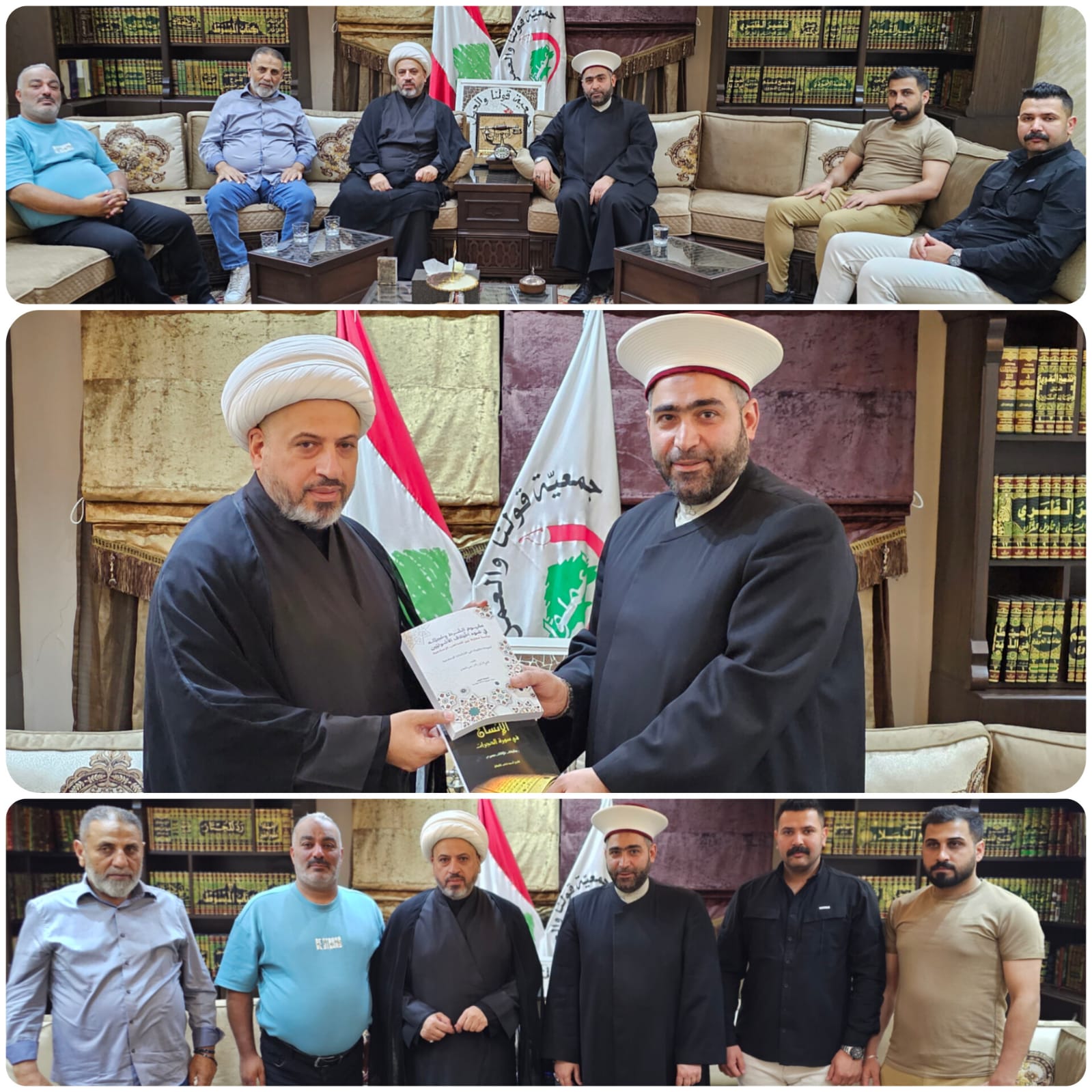 الشيخ الدكتور القطان استقبل الشيخ الخفاجي على رأس وفد من الجمهورية العراقية الشيخ الدكتور القطان استقبل الشيخ الخفاجي على رأس وفد من الجمهورية العراقية