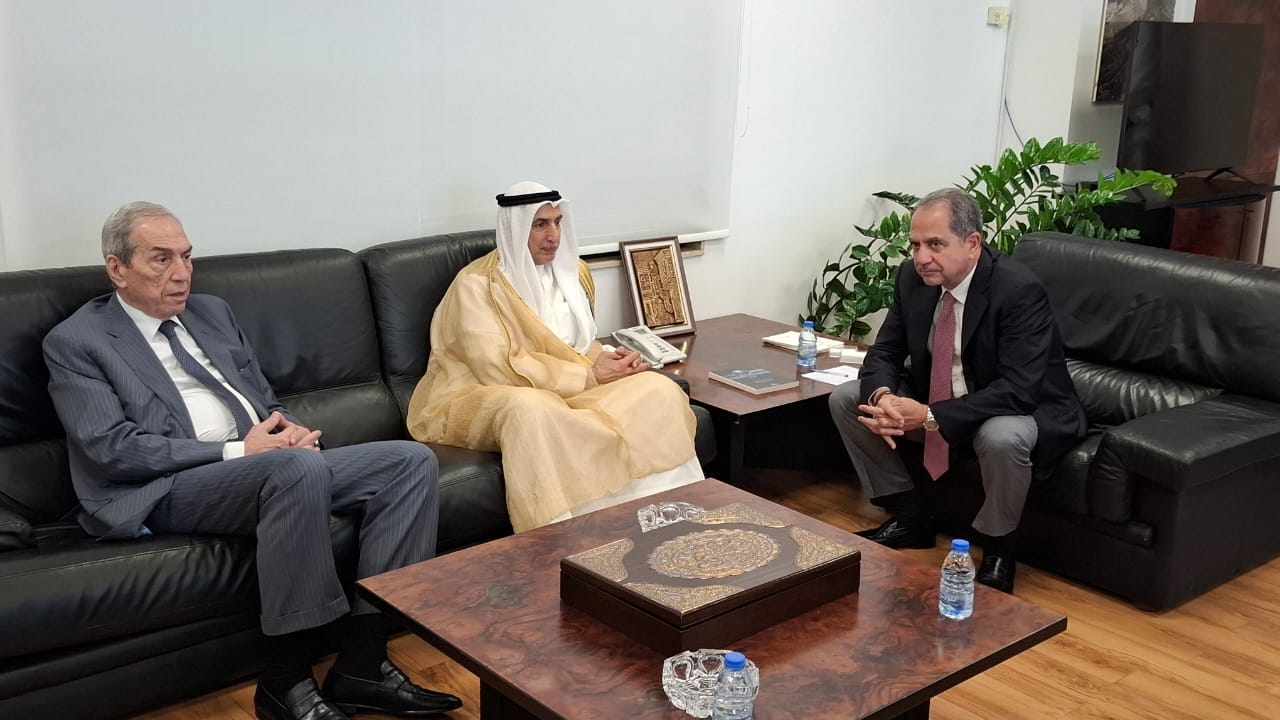 الصدي يستقبل مدير عام الصندوق العربي وسفيرة اليونان الصدي يستقبل مدير عام الصندوق العربي وسفيرة اليونان