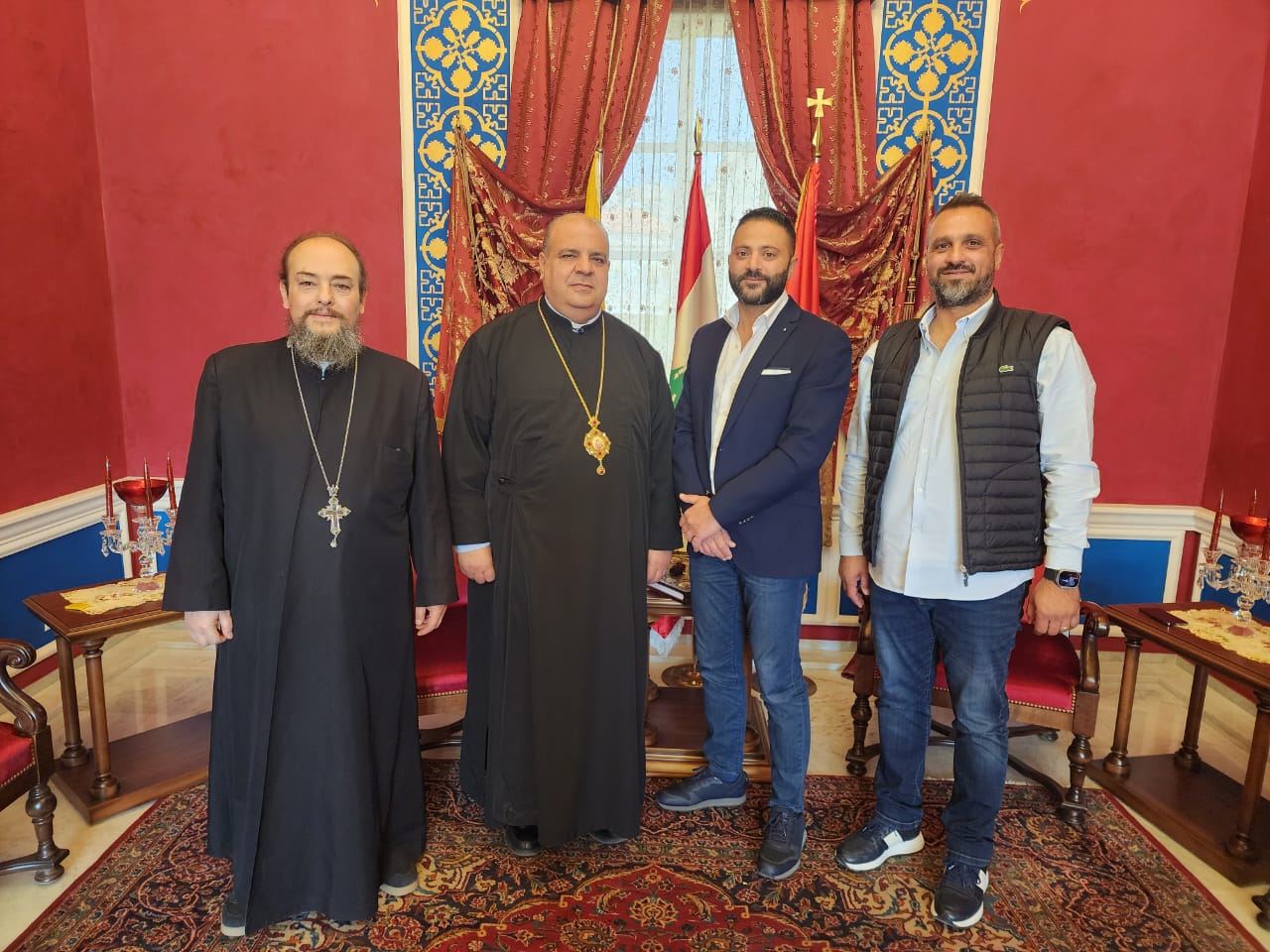 المطران إبراهيم استقبل الرئيس الجديد لفرع معلومات البقاع المطران إبراهيم استقبل الرئيس الجديد لفرع معلومات البقاع