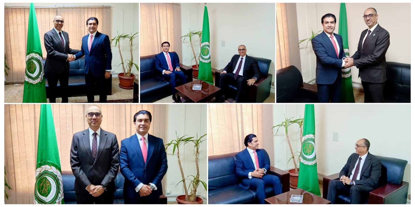 سمير يلتقي الوزير المفوض فيصل غسال بالجامعة العربية سمير يلتقي الوزير المفوض فيصل غسال بالجامعة العربية