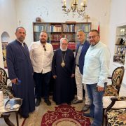 وفد لجنة التضامن اللبنانية الروسية يلتقي بالمطران كفوري
