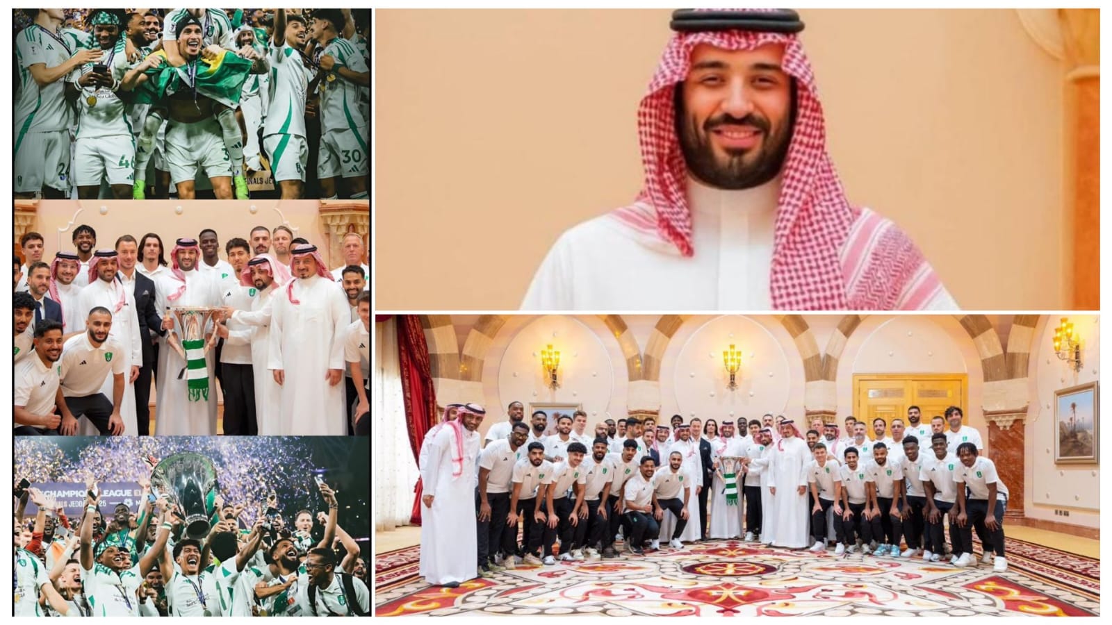 ولي العهد يستقبل أبطال آسيا.. تكريم ملكي للنادي الأهلي بعد تتويجه بكأس النخبة 2025 ولي العهد يستقبل أبطال آسيا.. تكريم ملكي للنادي الأهلي بعد تتويجه بكأس النخبة 2025