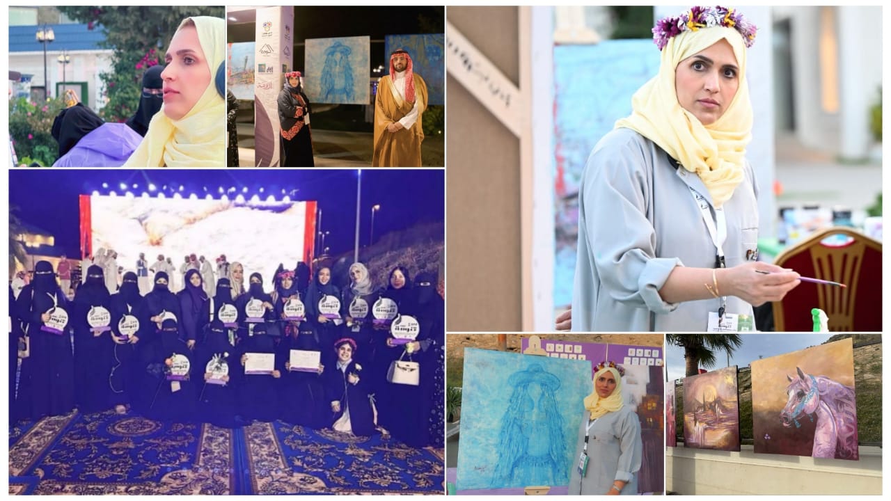 الفنانة التشكيلية أماني غيث تترك بصمة فنية مميزة في ملتقى ربيع تنومة الدولي للفنون البصرية 2025 الفنانة التشكيلية أماني غيث تترك بصمة فنية مميزة في ملتقى ربيع تنومة الدولي للفنون البصرية 2025